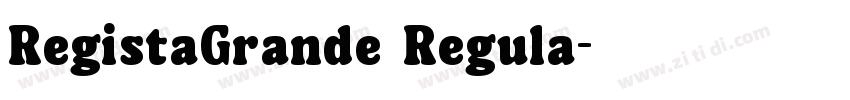 RegistaGrande Regula字体转换